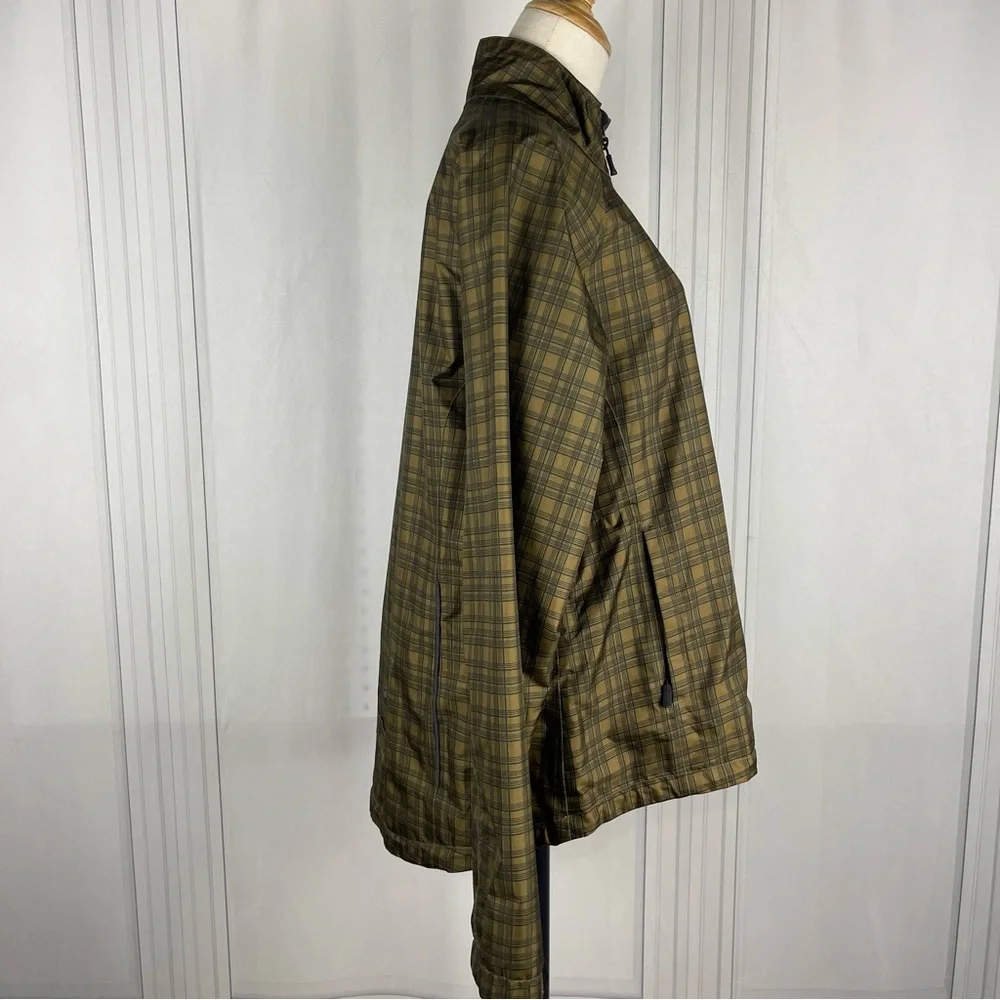 Women’s Bontrager Commuting Shell Rain Jacket,‎ Olive/Black Plaid, Size L